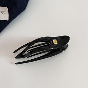 Grande pince à cheveux géométrique en forme de bec de canard et épingle à cheveux en plastique pour femme, accessoires de mode pour les fêtes - Product Image 4