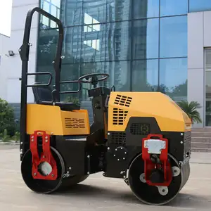 Double Drum Light Weight Used Compactor Vibratory Mini Small 1 3 Ton Electric Road Tire Roller Korea Roller Machine Price