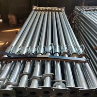 Étai télescopique réglable en acier galvanisé robuste pour coffrage, escalier et entrepôt