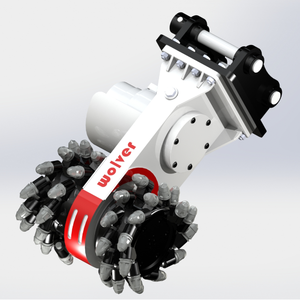 Accessorio per Mini Escavatore Wolverine, Macchina per Scavo Orizzontale Rotante, Fresa a Tamburo Trasversale con Certificazione CE - Product Image 1