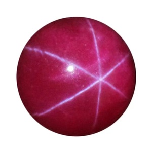 Đá Quý Hình Bầu Dục Ánh Sáng Sao Của <span class=keywords><strong>Ruby</strong></span> Trần Đá Siêu Sao Nhân Tạo Màu Đá Quý Bán Buôn Tổng Hợp Màu Đỏ Hồng Nhiệt Vòng Cắt - Product Image 1