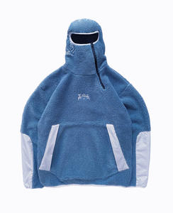 เสื้อมีฮู้ดเชอร์ปาสำหรับผู้ชายปรับแต่งได้สไตล์สตรีทมีซิปครึ่งหน้ามีฮู้ด - Product Image 4