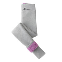 KTS366 OEM Personnalisé Leggings Hiver Taille Haute Broderie Nuage de Mots Velours Doublé Polaire Collants Thermiques Femme