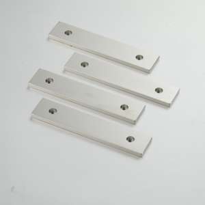 Bloque cuadrado de neodimio N35 e imán de agujeros avellanados planos redondos con base magnética de agujeros de tornillo - Product Image 1