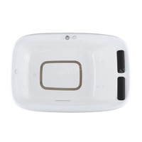 Baignoire à remous autoportante en acrylique haut de gamme pour 2 personnes, système de massage par hydrojets multifonctionnel, lumières LED, salle de bain