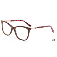 BONA Spécifications multiples Lunettes en feuille à la mode Lunettes rectangulaires Lunettes en acétate optique Nouveau cadre de lunettes pour lentilles de myopie