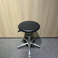 Chaises de personnel pivotantes en cuir polyuréthane durable, tabouret à roulettes de bureau moderne, 5 ans de garantie