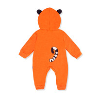 Nouveau-né bébé dessin animé tigre à capuche barboteuses combinaison automne hiver doux bébé garçon fille vêtements Animal salopette infantile bébé combinaison