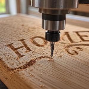 Fresa espiral cónica de 2 filos de carburo sólido para router CNC, para grabado en relieve 3D, tallado en madera, fabricación de letreros, OEM - Product Image 3