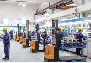 Chariot élévateur à chargement automatique de vente chaude gerbeur électrique type de marche chariot élévateur électrique de cargaison d'ascenseur de 1 tonne - Product Image 6