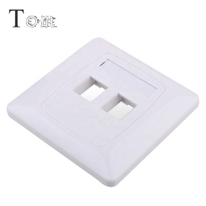 TOM MB-19-02 Fabriqué En Chine 3m Type Simple/Double Port Façade Réseau <span class=keywords><strong>RJ45</strong></span> Sans Obturateur - Product Image 3