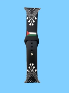 Correa de Repuesto para Reloj de Silicona Ecológica con Diseño Palestino Kuffiyeh, con Color Personalizado - Product Image 5