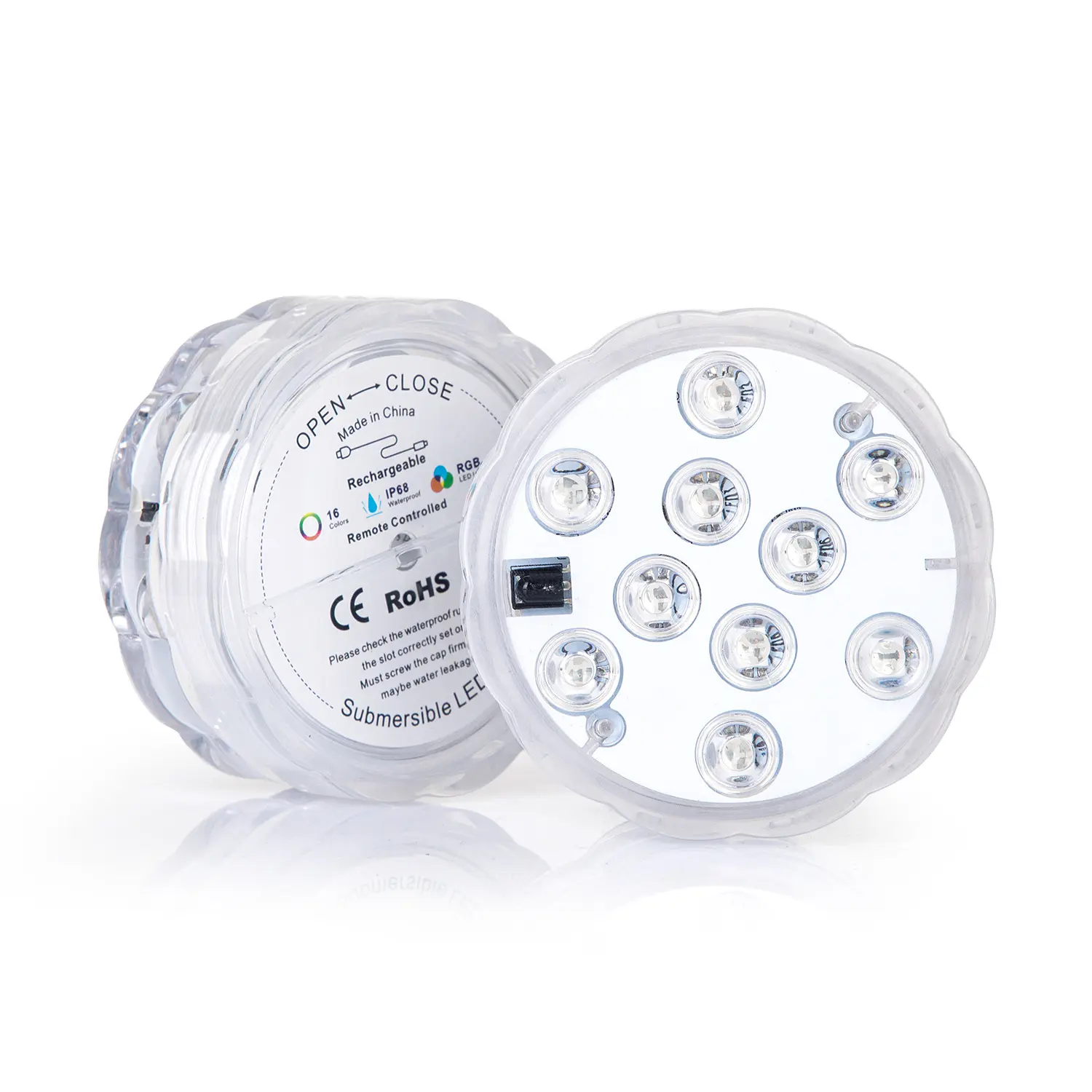 ZXX286 ABS UV materiale led luce subacquea 12W 24W 12V 24V illuminazione piscina luci piscina led sott'acqua