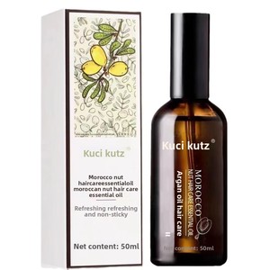 Aceite Esencial para el Cuidado del Cabello Kutz, Orgánico, a Base de Hierbas Marroquíes, 50 ml, Mejora la Suavidad y el Brillo del Cabello Dañado, en Envase de Botella - Product Image 1