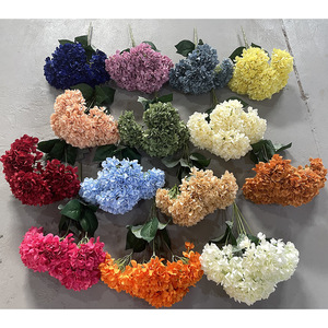 Grand bouquet de fleurs artificielles d'hortensia Yixuan, arrangement floral en soie pour mariage et décoration de salon - Product Image 2