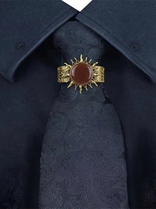 Luxury <strong>Tie</strong> Slide Bohemian Business Neckwear Accessories Western Wedding <strong>Tie</strong> Jewelry Antique Gold Scarf Ring for <strong>Men</strong> <strong>Tie</strong> Clip - Product Image 4