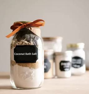 Coffret Cadeau de Sels de Bain Relaxants Végétaliens Biologiques aux Herbes et aux Fleurs, Marque Blanche, avec <span class=keywords><strong>Sel</strong></span> de Bain Rose de l'Himalaya, en Tube - Product Image 1