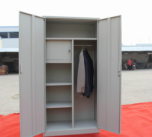 Armoire de classement métallique moderne à deux portes, casiers en acier pour dossiers, rangement de documents, armoires en fer pour bureau, école, hôpital - Product Image 6
