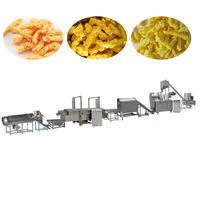 Ligne de production automatique de cheetos mini machine de fabrication de kurkury à snack torsadé churros maker kurkure machine prix au Pakistan Inde