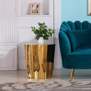 Hot Sale Luxury Stainless Steel <strong>Side</strong> <strong>Tables</strong> <strong>Sofa</strong> Rose Gold Round Coffee <strong>Table</strong> for Living Room Modern - Product Image 3