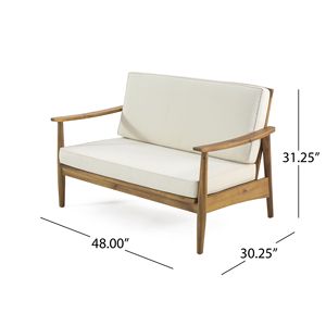 DB Willowbrook loveseat พร้อมโต๊ะกาแฟชุดเฟอร์นิเจอร์ลานบ้านพรีเมี่ยม - Product Image 4