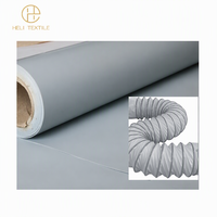 Rouleau de tissu en bâche tissée enduite de PVC antistatique et ignifuge pour conduits de ventilation industriels