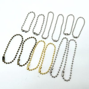 Aangepaste Lengte Metalen Bal Kralen Ketting Met Connector Voor Dog Tag Sieraden Sleutel Ambacht Diy - Product Image 4