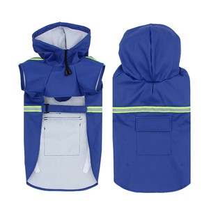 Dog Raincoat Poncho Com Capuz com Listras Reflexivas <span class=keywords><strong>Pet</strong></span> Rain Coat Wind & Rain Dog Clothing