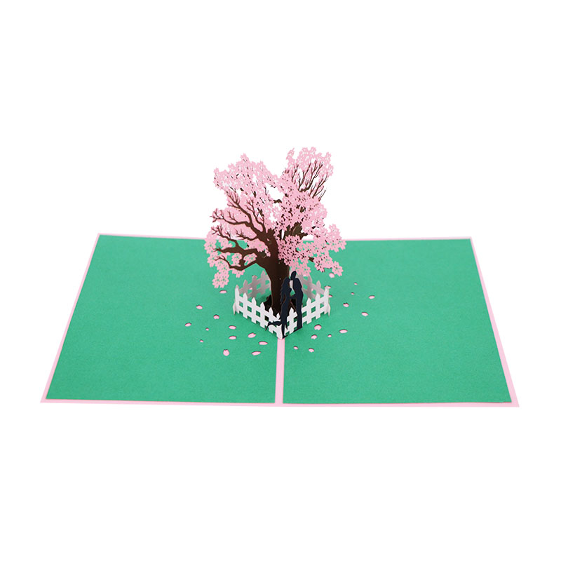 Вишневое дерево, подарок на день Святого Валентина, свадебные открытки, открытки