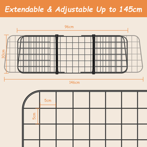 Nobleza di lusso piccola auto barriera per cani universale estensibile per auto divisore di sicurezza griglia Pet marsupio borsa - Product Image 2