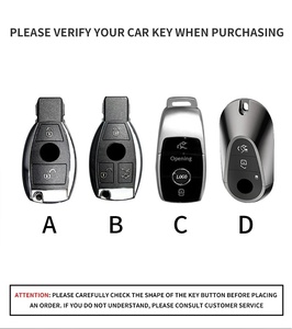 Étui de protection en cuir pour clé de voiture <span class=keywords><strong>Mercedes</strong></span> Benz Classe C G E W213 W205 E200 E260 E300 E320 <span class=keywords><strong>AMG</strong></span> CLA, accessoires pour télécommande - Product Image 4