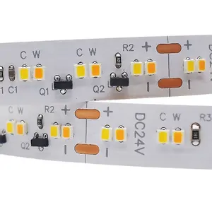 Dim to Warm LED Strip 2216 warm white Strip LED Light DTW Flexible Ribbon Stripe CCT DC 24V 5m Diode Tape