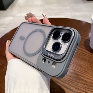 Skin Feeling Case with Camera <b>Protector</b> Magnetic Lens Bracket Luxury Matte Hard Phone Case <b>Cover</b> for Apple for iPhone 17 Pro Max - Product Image 6