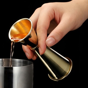 Jigger de Acero Inoxidable para Whisky, 1oz/2oz, Plateado, Oro Rosa, Negro, Medidor de Bebidas, Venta al por Mayor - Product Image 4
