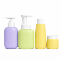 Pastel Kids Care Packaging Set Lotion Pump Foam Soap Bottle Bath Wash Container Cream Jar Children Skincare OEM