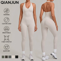 Vêtements de sport personnalisés pour femme, vêtements de gym, vêtements de sport respirants, combinaisons de sport une pièce, combinaison de yoga
