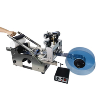 Étiqueteuse de bouteilles en plastique semi-automatique à grande vitesse SY-50 et étiqueteuse de bouteilles rondes d'impression avec codage de date