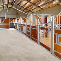 Équipement d'écurie pour chevaux, panneaux de face de box pour chevaux en bambou haute résistance, anti-insectes