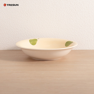 Service de table en porcelaine TRESUN, hôtel-restaurant de luxe, 16 pièces, décor peint à la main avec motif de poires. - Product Image 5