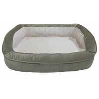 Canapé-lit pour animaux de compagnie en mousse à mémoire de forme, écologique, imperméable, de luxe, avec housse de coussin amovible et lavable pour chiens