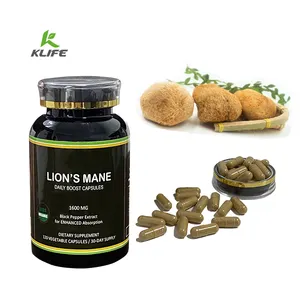 Capsules en poudre d'extrait de champignon de crinière de lion de produits de vente chaude d'aliexpress