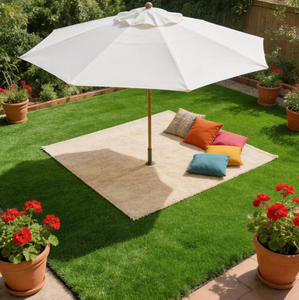 Césped Artificial Sintético Ecológico de 50 mm de Altura, Antienvejecimiento e Impermeable para Decoración de Interiores, Patios y Jardines - Product Image 3