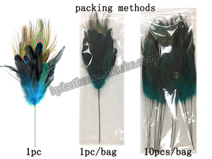 Filo stelo piuma plettro floreale per la composizione floreale fornitura Bouquet per festa di nozze per casa decorazione artigianale Boho natale natale - Product Image 4