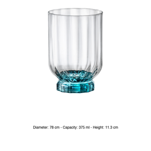 Florian Blue Glass DOF 37.5 cl H 11.3 cm Ø 7.8 cm Bormioli Rocco - Product Image 3