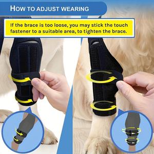 Genouillère pour chien pour patte arrière acl déchirée, attelle de jambe de chien pour l'<span class=keywords><strong>arthrose</strong></span>, les blessures au ligament croisé ou la récupération après une attelle acl pour chien - Product Image 6