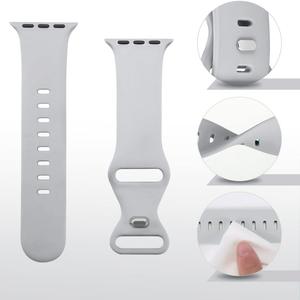 Correa de silicona alta mariposa 8 hebilla para Apple SE 6 7 8iWatch fábrica venta al por mayor sitio web oficial Material de goma duradero - Product Image 1