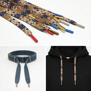 Tali Sepatu Lanyard Polyester 20mm dengan Cetak Sublimasi Custom, Ujung Karet, Ringan & Tahan Lama - Product Image 6