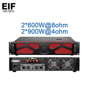 เพาเวอร์แอมป์ 2 แชนแนล EIF MUSES กำลังขับ 2x600W ที่ 8 โอห์ม 2x900W ที่ 4 โอห์ม แอมป์เสียงระดับมืออาชีพ แบบสเตอริโอ ติดตั้งบนแร็ค ตัวเครื่องโลหะ - Product Image 1