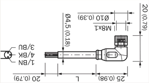 Conectores y Cables SICK 2096166 YG8U13-050VA1XLEAX en Oferta, Sensor-Actuador YG8U13-050VA1XLEAX SICK 2096166 YG8U13-050VA1X - Product Image 3