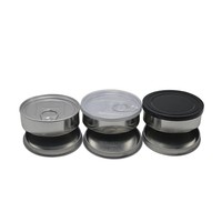 Impression d'étiquettes personnalisées sur des boîtes en étain à ouverture facile, des boîtes en étain avec fond estampé, emballages en étain pour bonbons, aliments en conserve, fruits secs